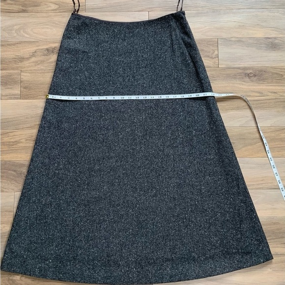 Ralph Lauren Grey Wool Maxi Skirt - Picture 7 of 8